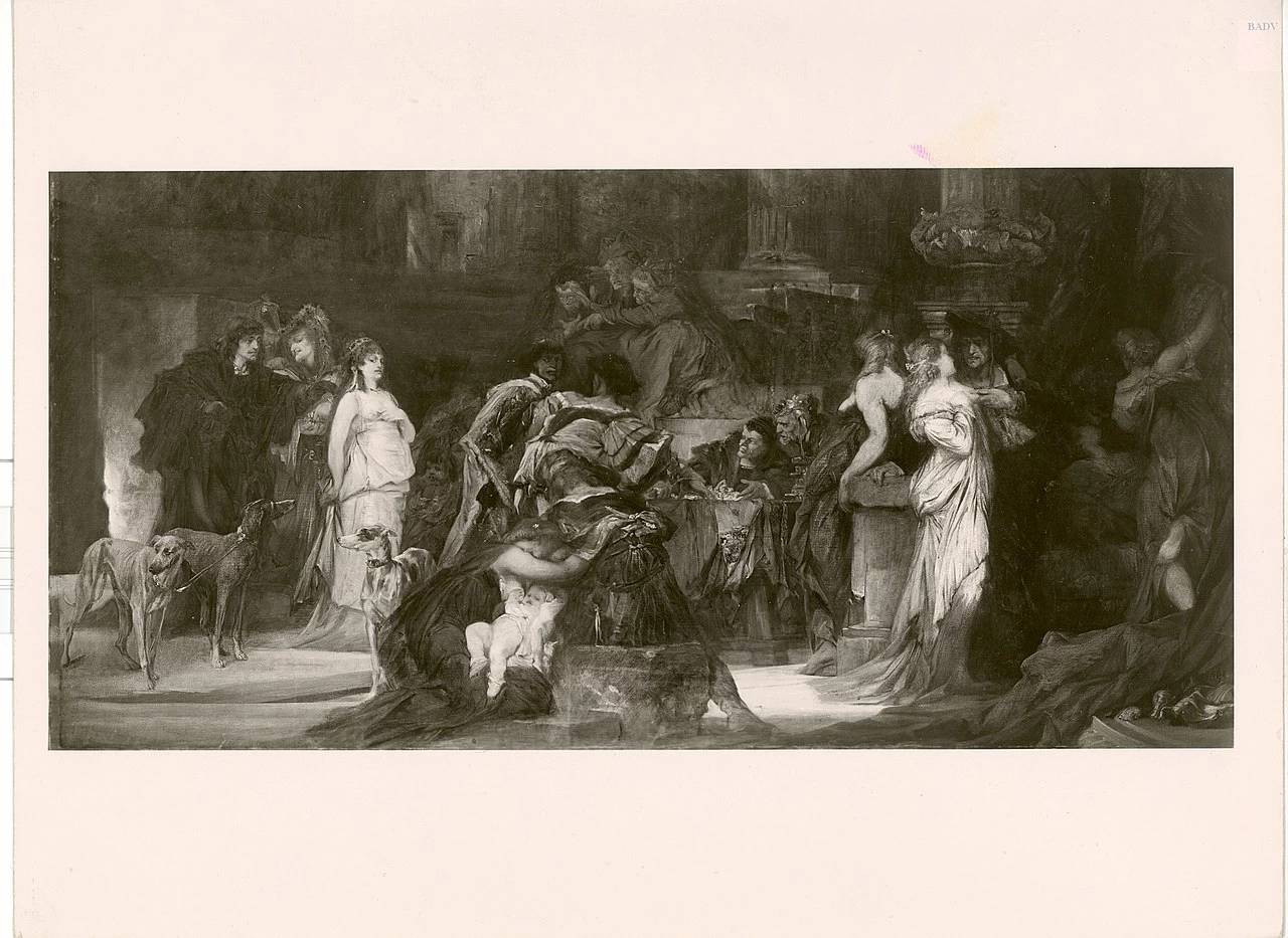 La peste a Firenze, trittico - Führermuseum, Linz